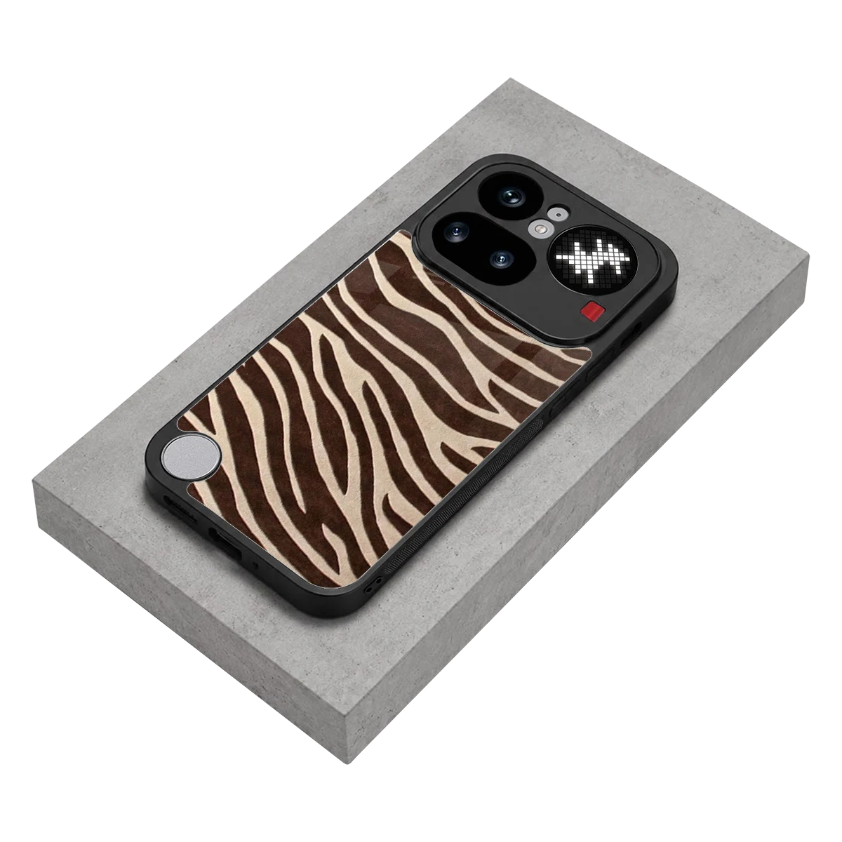 Mocha Swirls stylish phone case for nothing phone 4a pro | glossy glass and slim fit