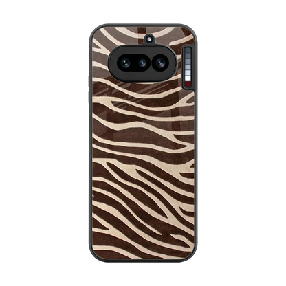 Mocha Swirls back phone cover | glass case for nothing phone 4a