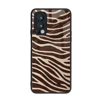 Mocha Swirls back phone cover | glass case for oneplus nord 2