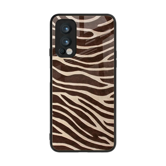 Mocha Swirls back phone cover | glass case for oneplus nord 2