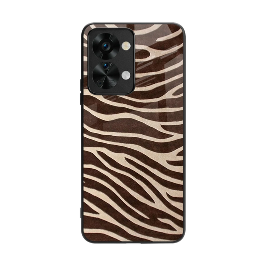 Mocha Swirls back phone cover | glass case for oneplus nord 2t