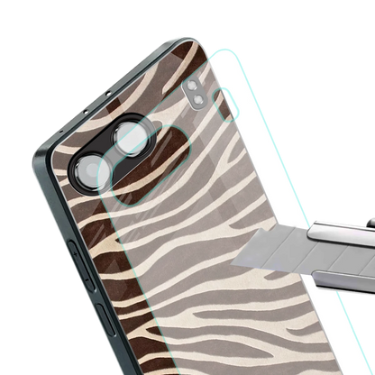 Mocha Swirls stylish phone case for oneplus nord 4 | glossy glass and slim fit
