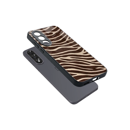 Mocha Swirls sleek oneplus nord 5 cover with tempered glass back and TPU edges