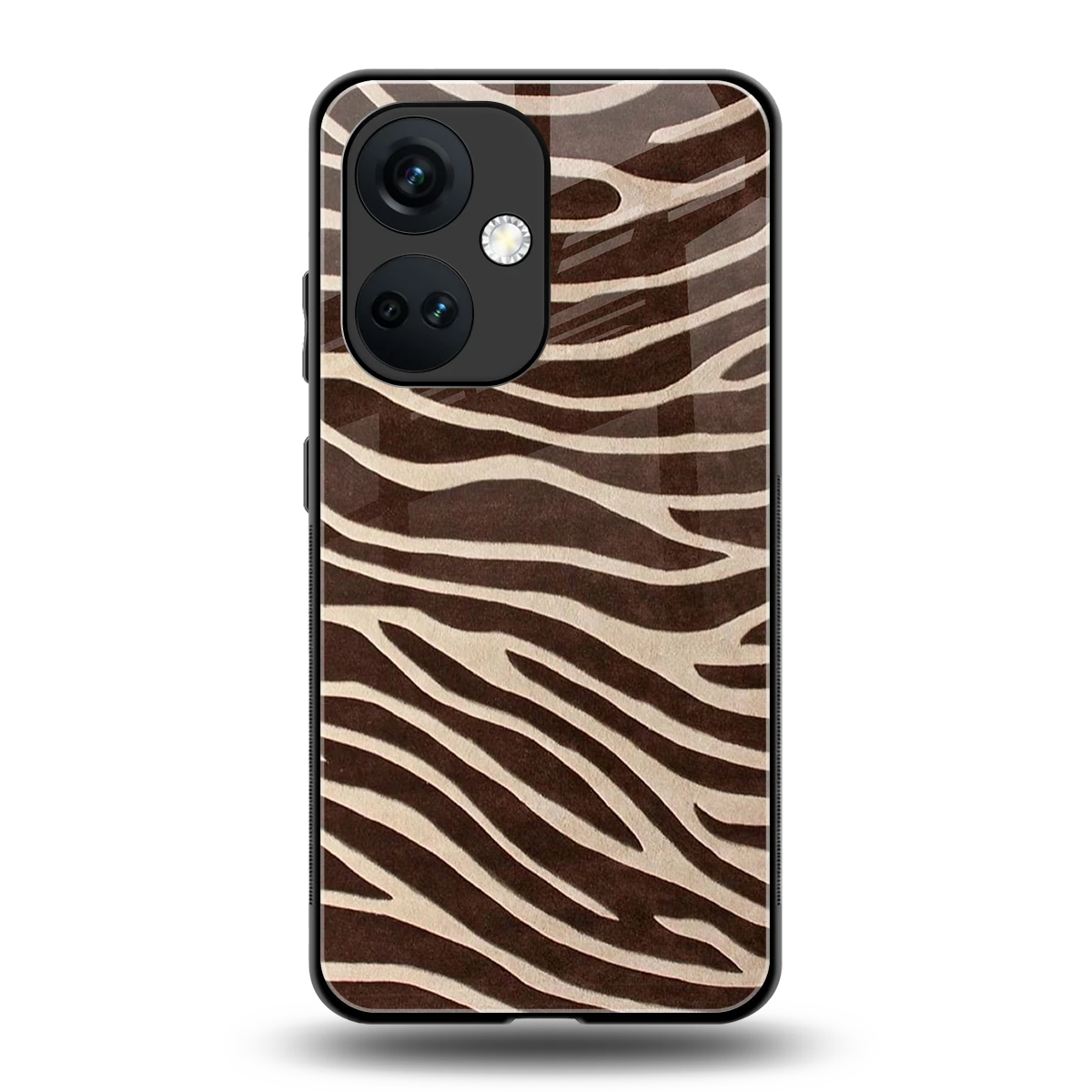 Mocha Swirls back phone cover | glass case for oneplus nord ce 3