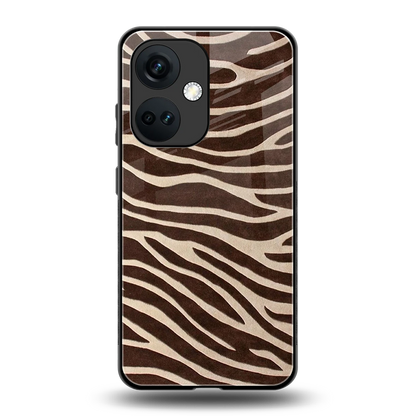 Mocha Swirls back phone cover | glass case for oneplus nord ce 3