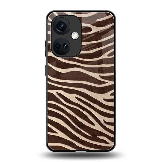 Mocha Swirls back phone cover | glass case for oneplus nord ce 3