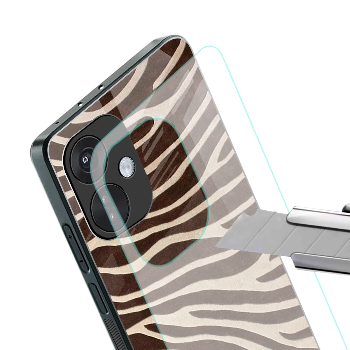 Mocha Swirls stylish phone case for oneplus nord ce 3 | glossy glass and slim fit