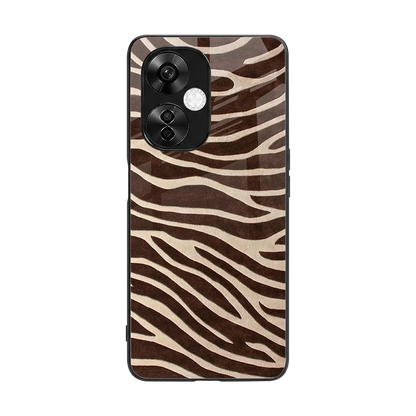 Mocha Swirls back phone cover | glass case for oneplus nord ce 3 lite