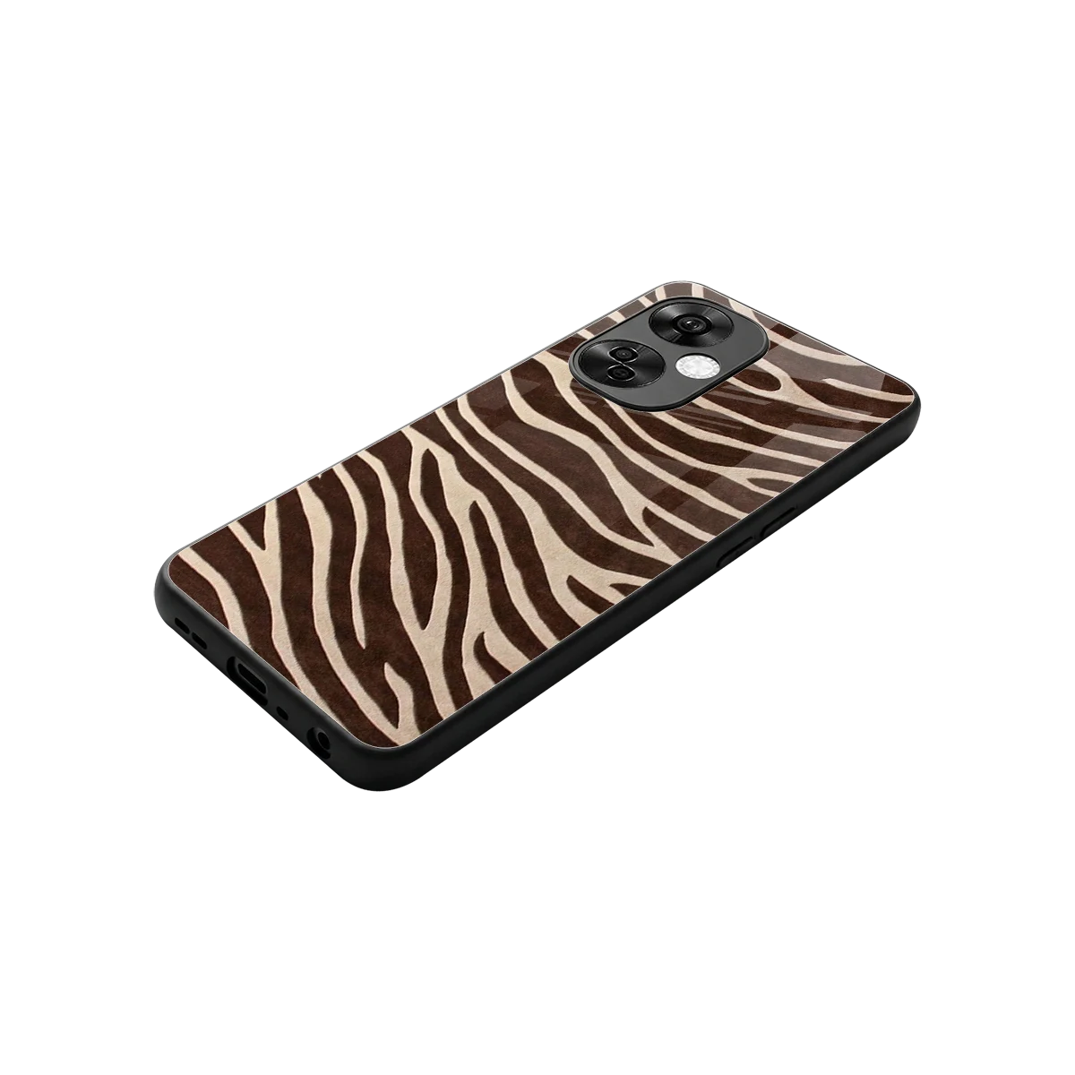 Mocha Swirls stylish phone case for oneplus nord ce 3 lite | glossy glass and slim fit