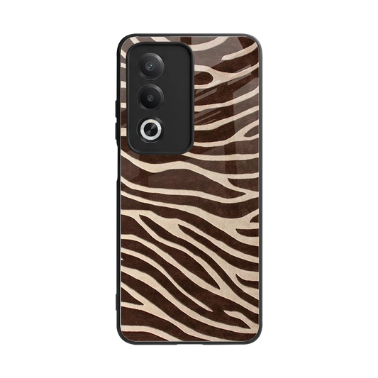 Mocha Swirls back phone cover | glass case for oppo a3 pro
