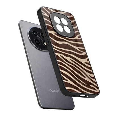 Mocha Swirls sleek oppo f29 pro 5g cover with tempered glass back and TPU edges
