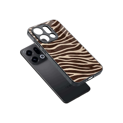 Mocha Swirls sleek oppo find x9 cover with tempered glass back and TPU edges