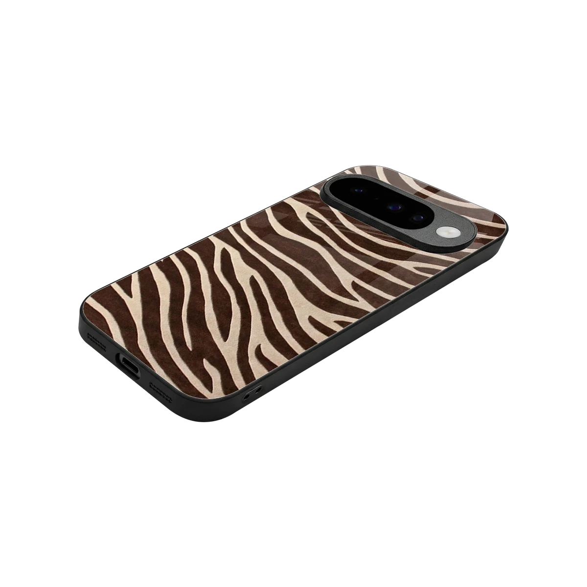 Mocha Swirls stylish phone case for google pixel 10 | glossy glass and slim fit
