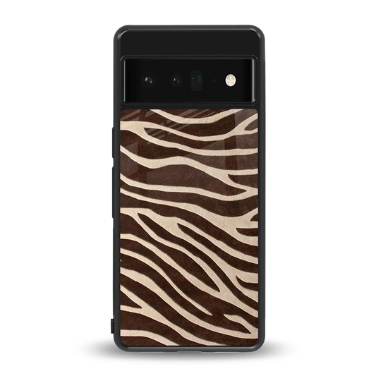Mocha Swirls back phone cover | glass case for google pixel 6 pro