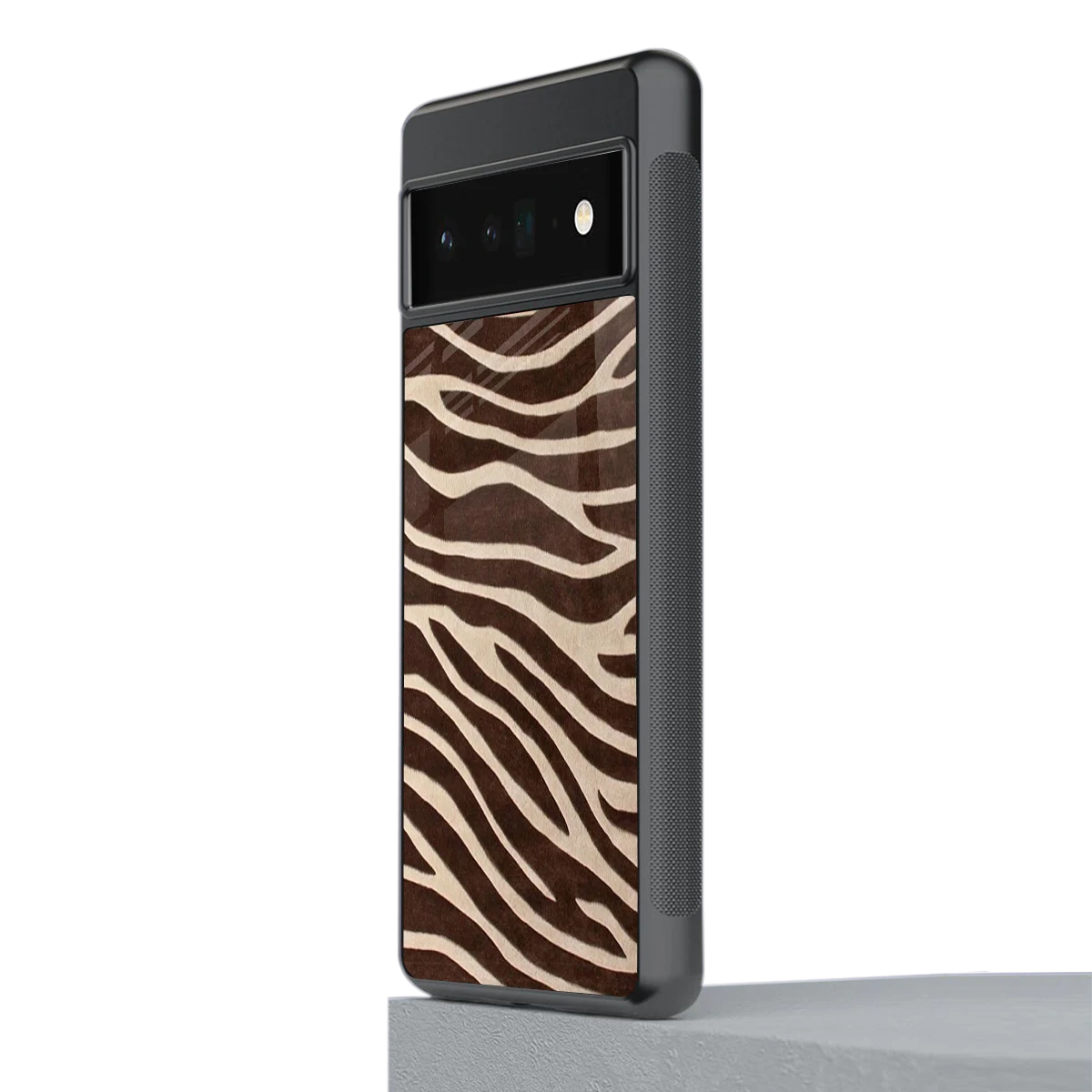 Mocha Swirls stylish phone case for google pixel 6 pro | glossy glass and slim fit