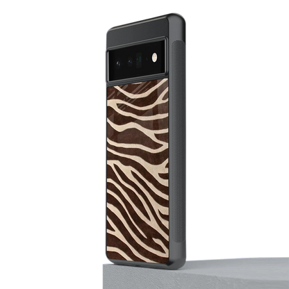 Mocha Swirls stylish phone case for google pixel 6 pro | glossy glass and slim fit