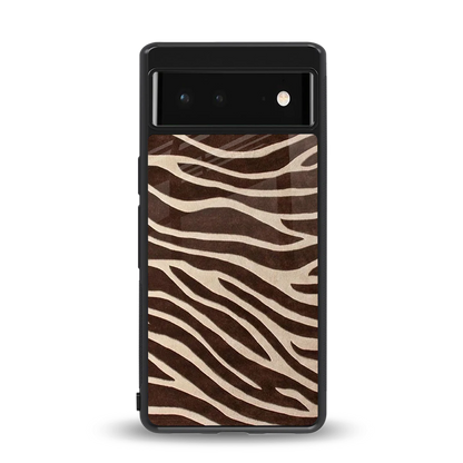 Mocha Swirls back phone cover | glass case for google pixel 6