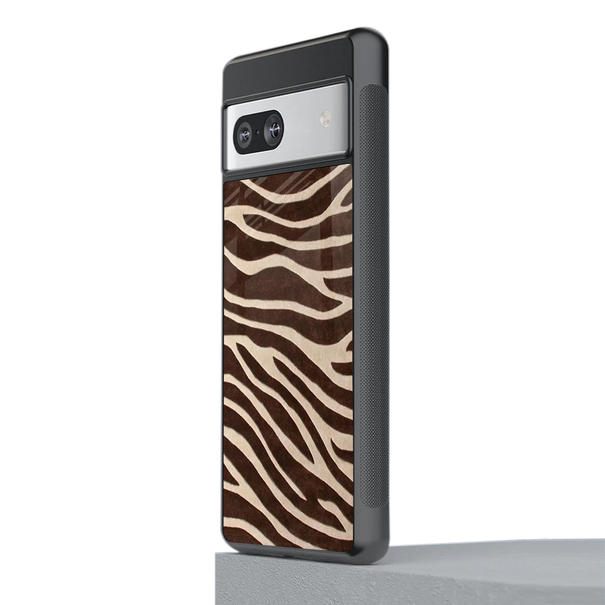 Mocha Swirls stylish phone case for google pixel 7 | glossy glass and slim fit
