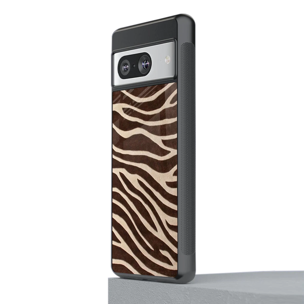 Mocha Swirls stylish phone case for google pixel 8 | glossy glass and slim fit