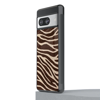 Mocha Swirls stylish phone case for google pixel 8 | glossy glass and slim fit
