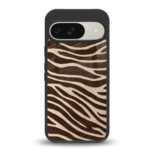 Mocha Swirls back phone cover | glass case for google pixel 9