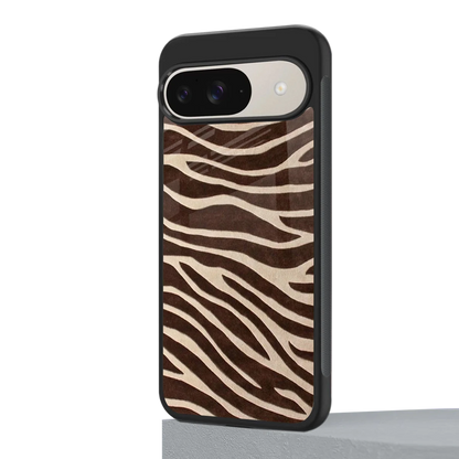 Mocha Swirls google pixel 9 mobile cover | shockproof glass phone case