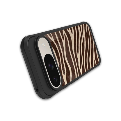 Mocha Swirls stylish phone case for google pixel 9 | glossy glass and slim fit