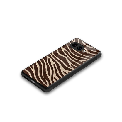 Mocha Swirls stylish phone case for google pixel 10a | glossy glass and slim fit