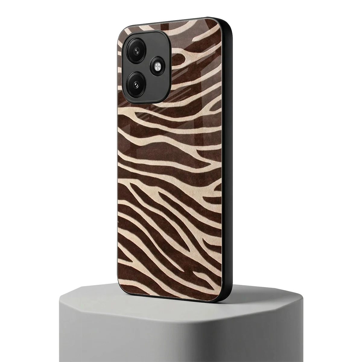 Mocha Swirls redmi 12 5g mobile cover | shockproof glass phone case