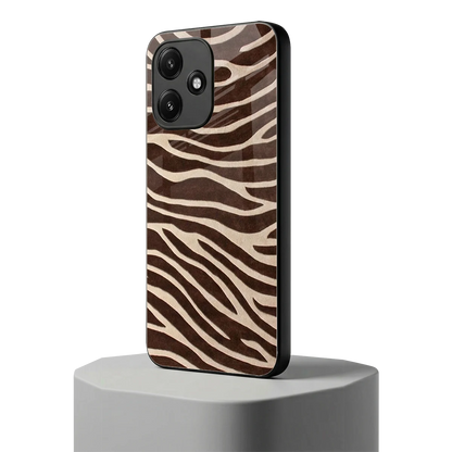 Mocha Swirls redmi 12 5g mobile cover | shockproof glass phone case