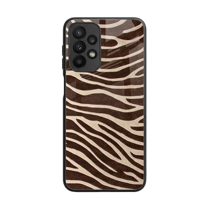 Mocha Swirls back phone cover | glass case for samsung galaxy a23