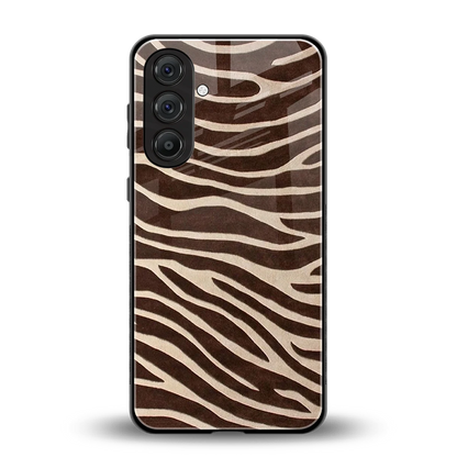 Mocha Swirls back phone cover | glass case for samsung galaxy m36 5g