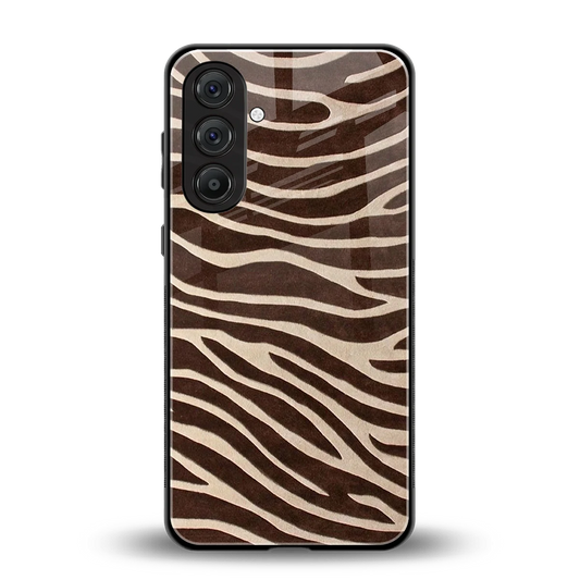 Mocha Swirls back phone cover | glass case for samsung galaxy m36 5g