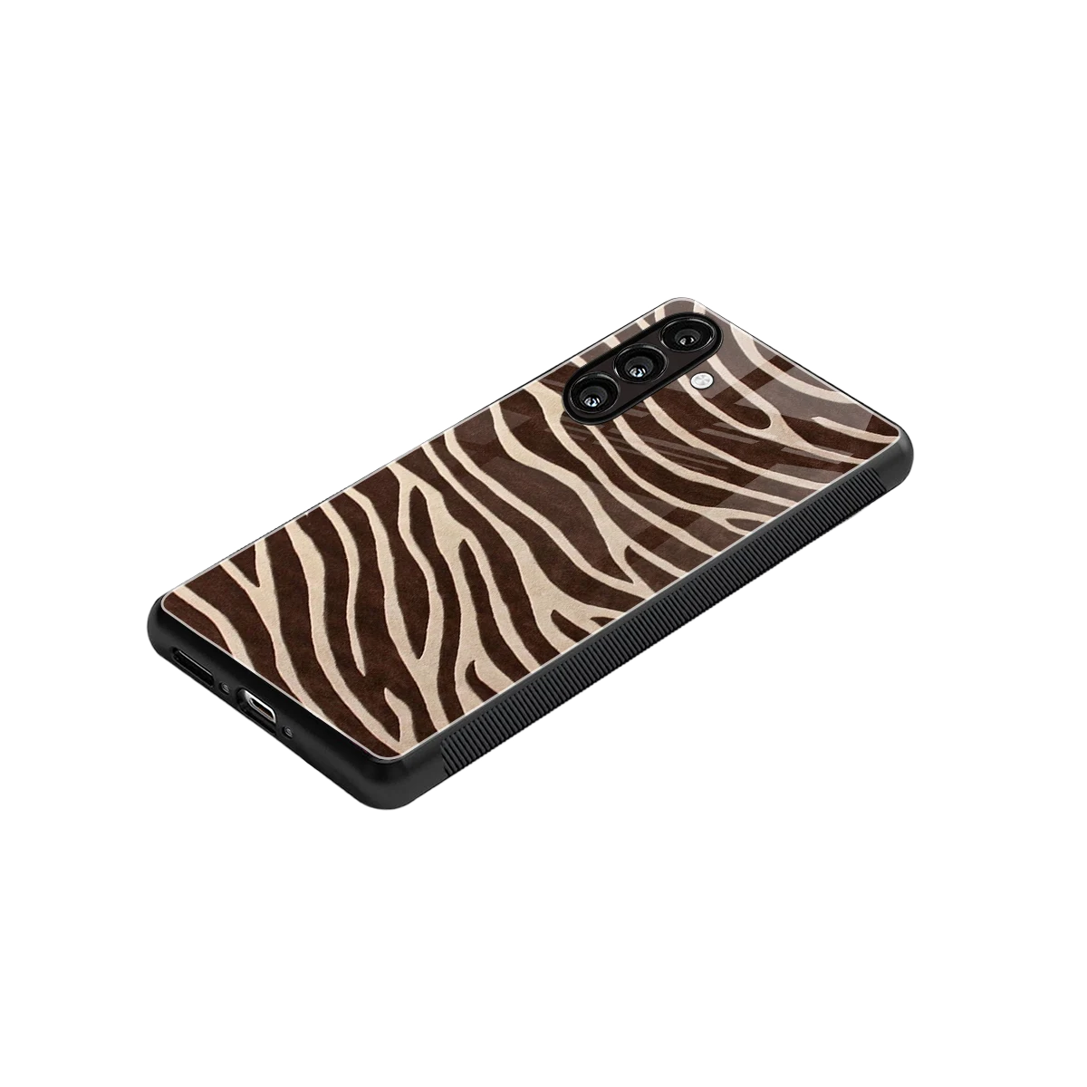 Mocha Swirls stylish phone case for samsung galaxy a55 5g | glossy glass and slim fit