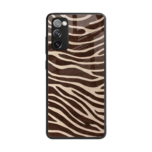 Mocha Swirls back phone cover | glass case for samsung galaxy s20 fe