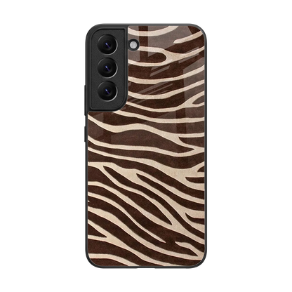 Mocha Swirls back phone cover | glass case for samsung galaxy s22