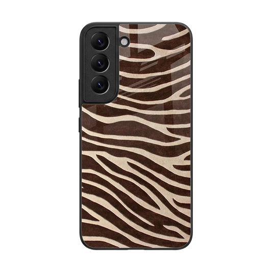 Mocha Swirls back phone cover | glass case for samsung galaxy s22