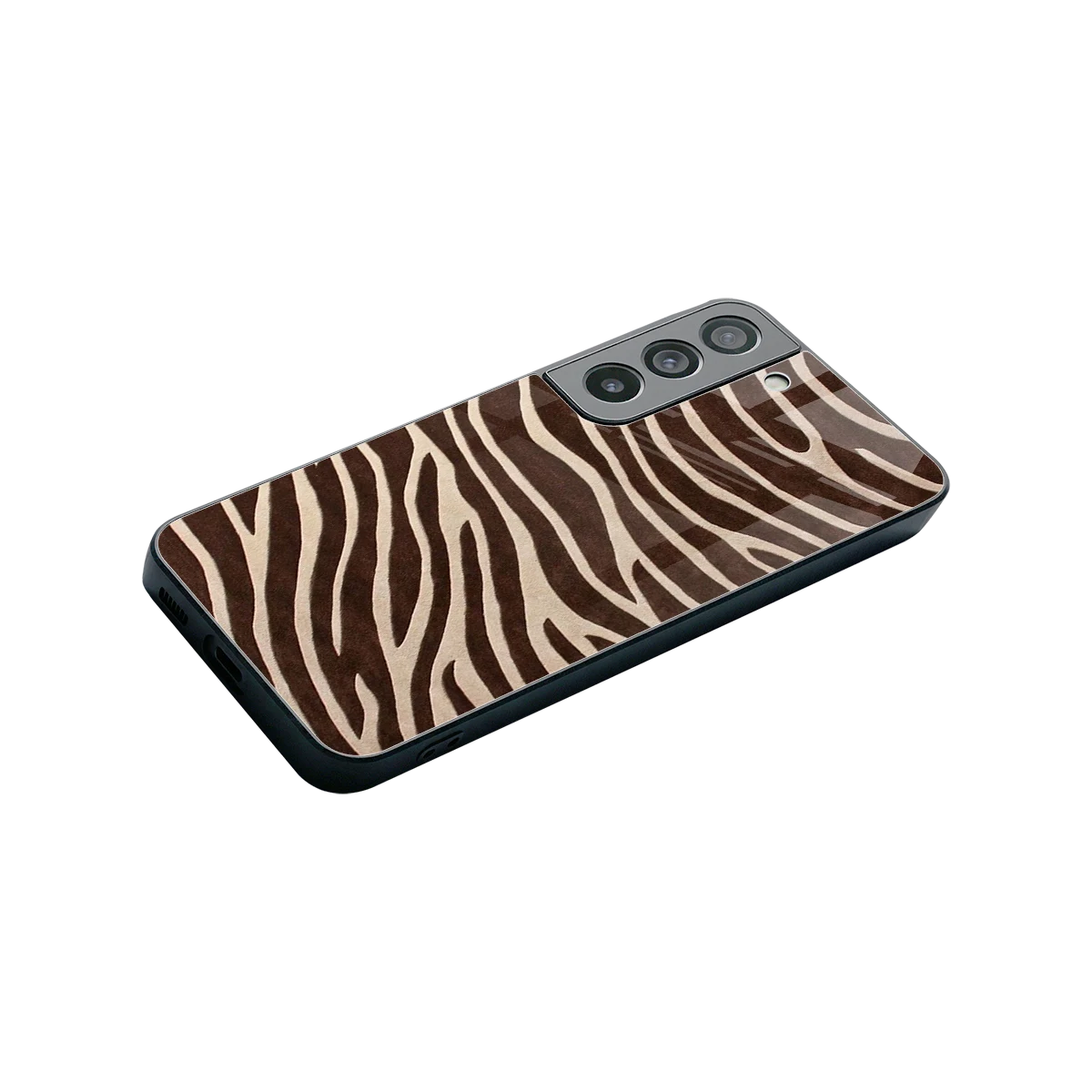 Mocha Swirls stylish phone case for samsung galaxy s22 | glossy glass and slim fit