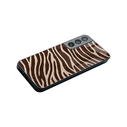 Mocha Swirls stylish phone case for samsung galaxy s22 | glossy glass and slim fit