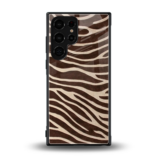 Mocha Swirls back phone cover | glass case for samsung galaxy s24 ultra