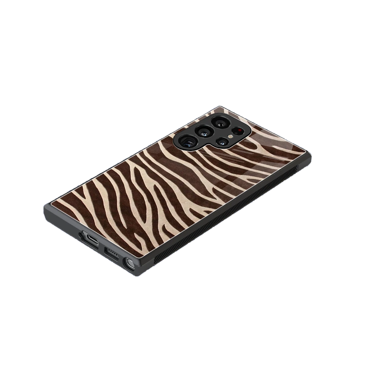 Mocha Swirls stylish phone case for samsung galaxy s24 ultra | glossy glass and slim fit