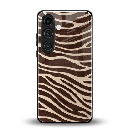 Mocha Swirls back phone cover | glass case for samsung galaxy s25