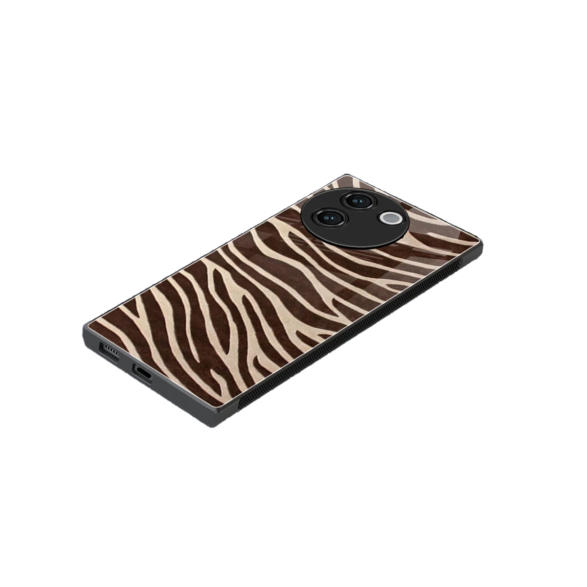 Mocha Swirls stylish phone case for vivo v30e | glossy glass and slim fit