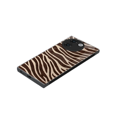 Mocha Swirls stylish phone case for vivo v30e | glossy glass and slim fit