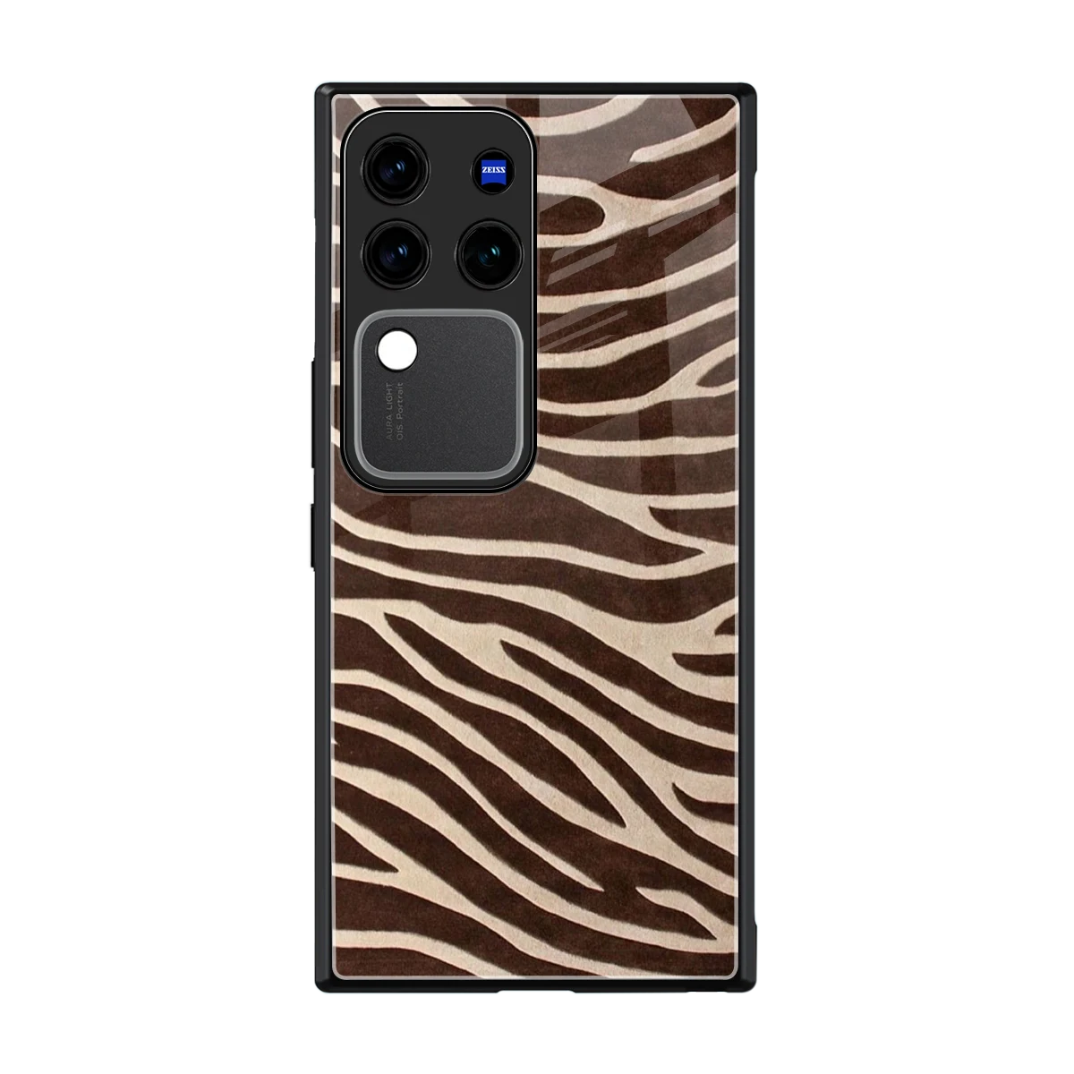 Mocha Swirls back phone cover | glass case forvivo v30 pro