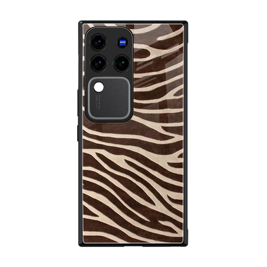 Mocha Swirls back phone cover | glass case forvivo v30 pro