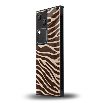 Mocha Swirls vivo v30 mobile cover | shockproof glass phone case