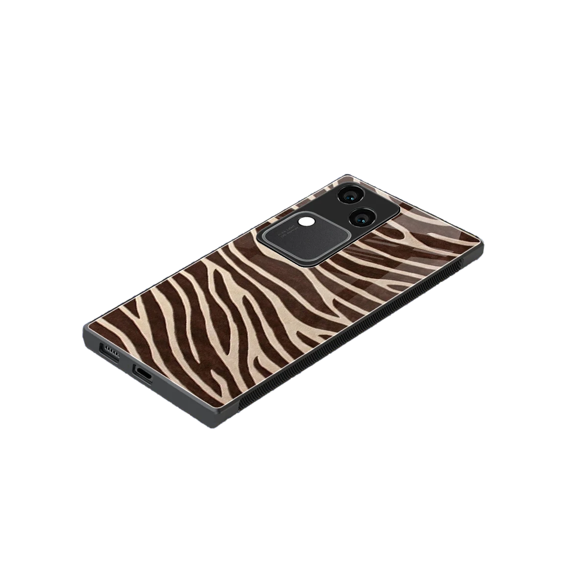 Mocha Swirls stylish phone case for vivo v30 | glossy glass and slim fit
