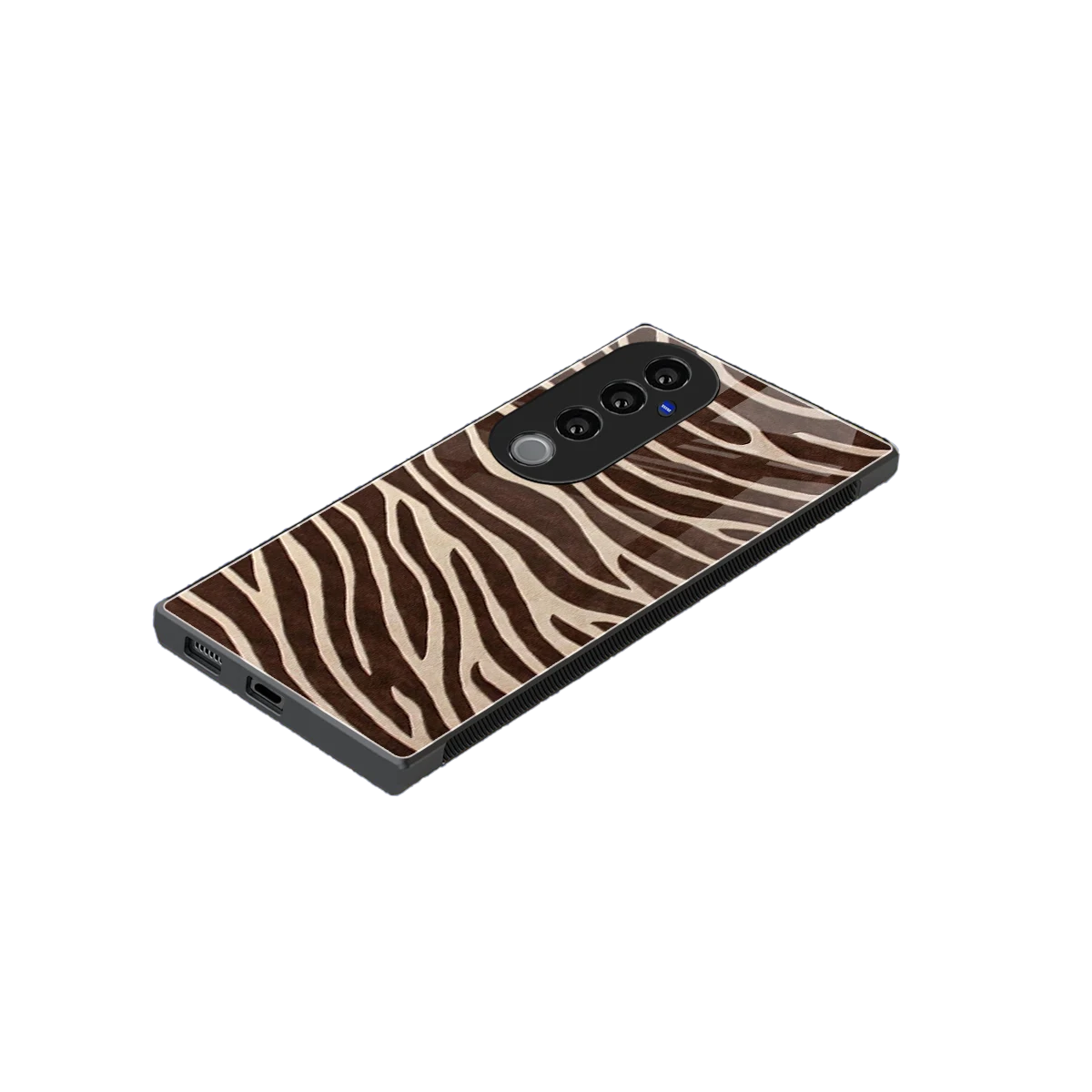Mocha Swirls stylish phone case for vivo v40 pro | glossy glass and slim fit