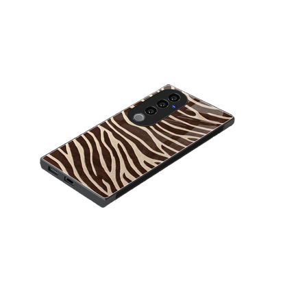 Mocha Swirls stylish phone case for vivo v40 pro | glossy glass and slim fit